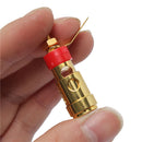 2pcs Brass Speaker AMP Terminal Binding Post Spring Loaded Press Type 40mm