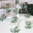 1.5M 3M Battery Powered Ins Popular Green Metal Hollow Cactus LED String Light for Room Festival Decoration