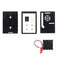 Caturda C2121 ABS Case With Cooling Fan Black Enclosure DIY Protective Shell Kit for Raspberry Pi 4 Model B Only