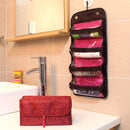 Honana HN-TB30 Foldable Travel Toiletry Organizer Roll Up Hanging Cosmetics Jewelry Storage Bag