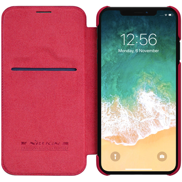 Nillkin Protective Case For iPhone XS Max 6.5"  PU Leather Card Slot Flip Cover