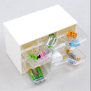 Plastic 9 Lattice Portable Mini Debris Cabinets Amall Drawer Jewelry Storage Box