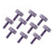 10Pcs RJXHOBBY M3x10mm Knurled Head Flat Point Fully Threaded Thumb Screw Fastener