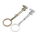 Mini 0-4cm Vernier Caliper Portable Measuring Ruler Key Chain For Woodworking Tool