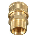3/8 Inch Brass Quick Release Adapter Connect to M22 Metric For Pressure Washer Hose