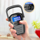 Meilen 2 In 1 Digital Electronic Scale 1.6M Tape Measure Travel Portable Luggage Scales