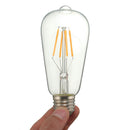 Dimmable Vintage Retro E27 ST58 4W LED COB Warm White  Filament Edison Bulb 110V 220V