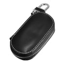 Universal Genuine Leather Car Key Case/Bag Zipper Holder Organizer with Keychain Ring 4 Colors
