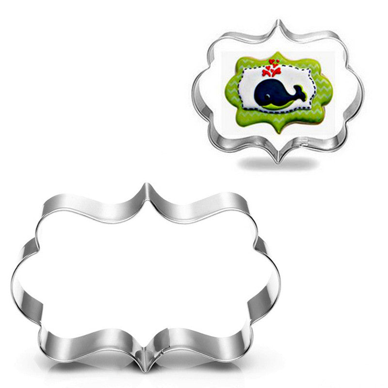 4pcs Blessing Wedding Frame Cookie Cutters 3D Biscuit Sugarcraft Kitchen Mould Baking Pastry Tools