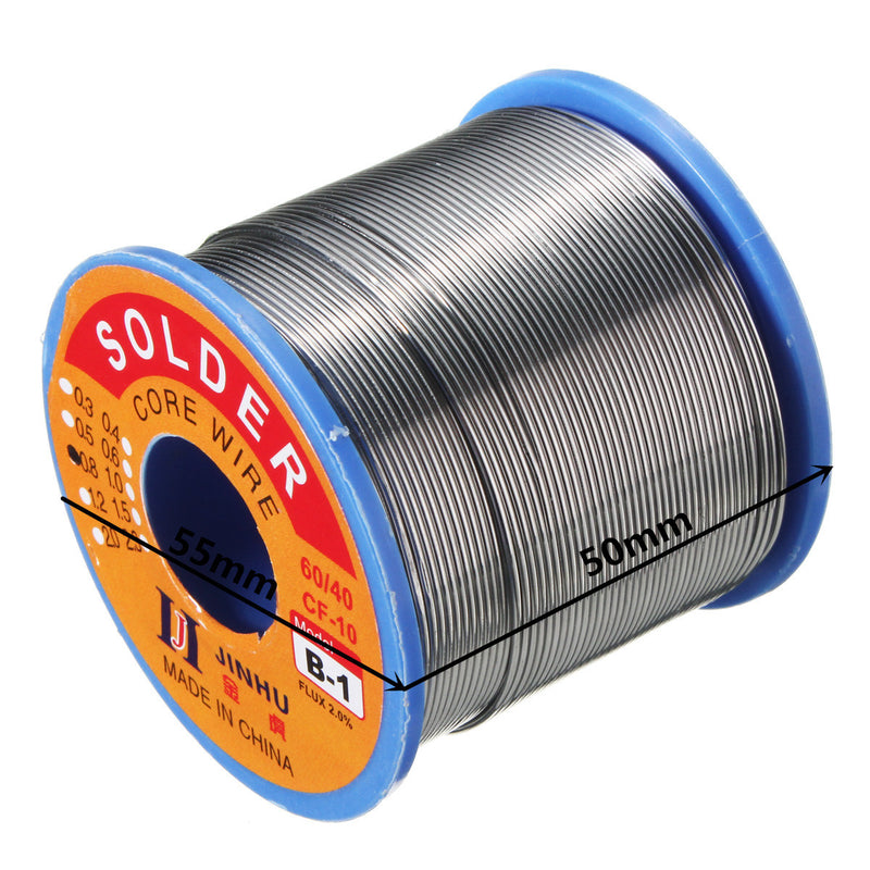 400g 60/40 Tin Lead 1.8-2.2% Flux 0.8mm Dia Soldering Solder Wire Reel