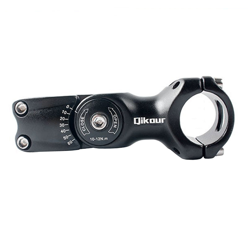 Qikour 25.4/31.8mm 60 Adjustable Bike Stem Riser Road Mountain Bicycle Cycling Accessories