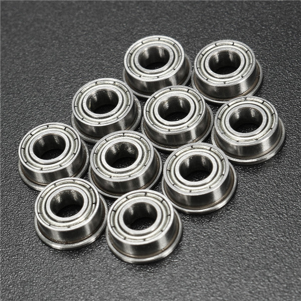 10pcs MF105ZZ 5x10x4mm Flanged Ball Bearings Double Shielded Ball Bearing
