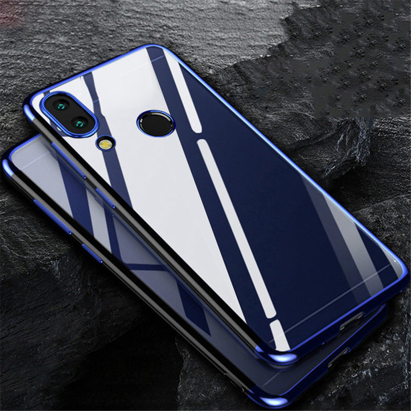 Bakeey Plating Transparent Shockproof Soft TPU Back Cover Protective Case for Xiaomi Redmi Note 7 / Note 7 Pro
