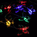 1M 10 LED Battery Operated Butterfly String Fairy Light Party Xmas Wedding Decor