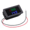 Waterproof 12-60V Electric Universal Battery Voltmeter Battery Power Indicator 12V/24V/36V/48V