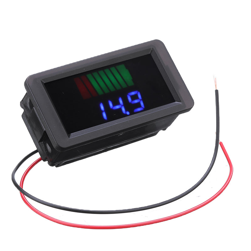 Waterproof 12-60V Electric Universal Battery Voltmeter Battery Power Indicator 12V/24V/36V/48V
