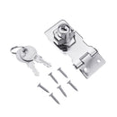 Mechanical Door Lock Indoor Cabinet Safe Anti-prying Security Padlock W/2 Key
