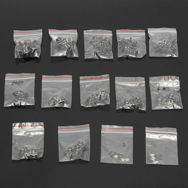 140pcs 14 Types Momentary Tact Tactile Push Button Switch SMD Assortment Kit Set