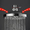 6''  Bathroom Sprayer Round Polished 360 AdjustableTwo Pole Rainfall Shower Head