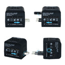 Wongplug LE-07 Multi-function USB Conversion Plug Conversion Socket 3 USB Port Global Multi Country Converter EU / US / AU / UK Plug USB Connector