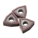 Drillpro 10pcs WNMG080404 MS CVD Carbide Insert Turning Tool Carbide Insert for DWLNR/L PWLNR/L