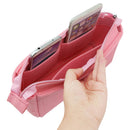 2Pcs Felt Insert Organizer Bag Handbag Holder Multi Pocket Purse Cosmetic Zipper