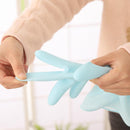 1Pair Household Glove Kitchen Rubber Cleaning Bowl Laundry Waterproof Gloves