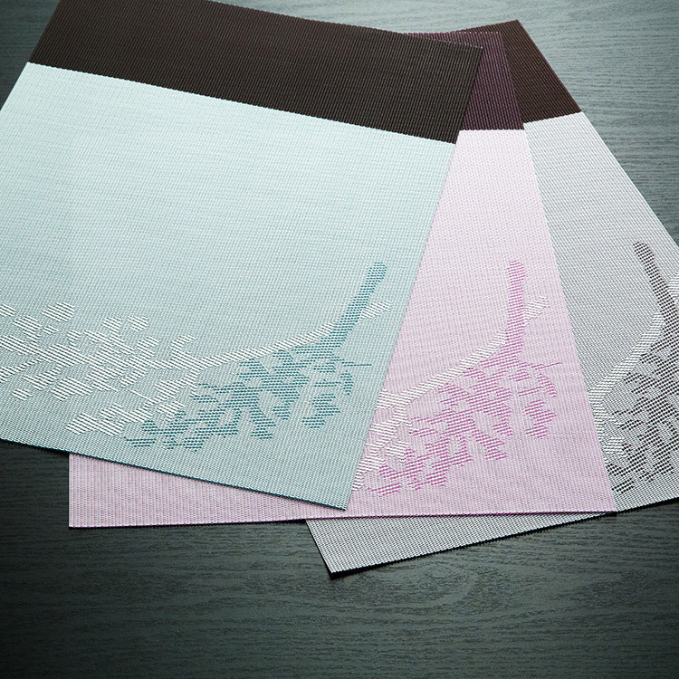 KCASA Placemat Fashion Pvc Dining Table Mat Disc Pads Bowl Pad Coasters Waterproof Table Cloth Pad S