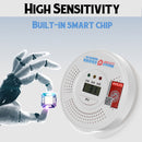 2in1 Smoke Alarm CO Carbon monoxide integrated alarm Detector Warn Sensor LCD