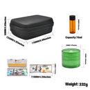 8Pcs/set Portable S moking Pipes Bag Set (Silicone Pipes + Four-layer T obacco Grinders Crusher Box + Glass Bottle + Silicone Oil Box + Acrylic S moking Pipe + Filter Paper+Bag)