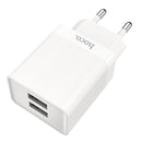 HOCO Dual USB EU Plug Wall Smart Travel USB Charger for Samsung Xiaomi Huawei
