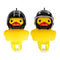 Yellow Duck Helmet Bicycle Bell Light Broken Wind Duck Toys Riding Cycling Horn