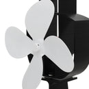 4 Blades Heat Powered Stove Fan for Log Burner Fireplace Eco Silent 6 Color