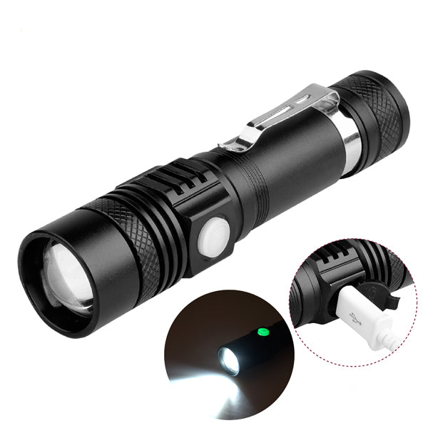 XANES WT518  T6 1000Lumens 3Modes Portable Zoomable LED Flashlight