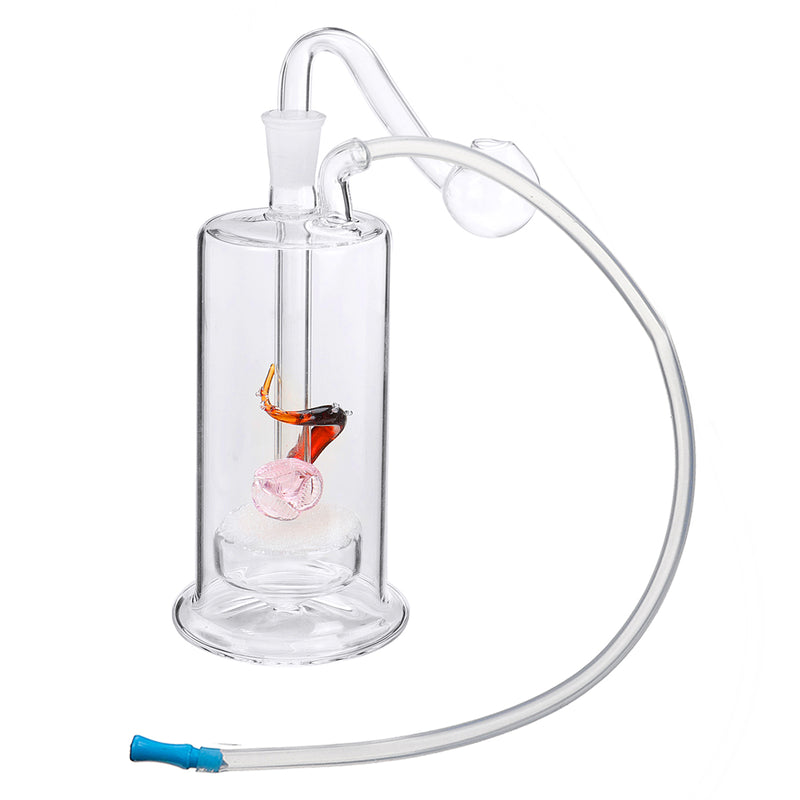 Water Glass Pipes Mute Pot Glass Pipette Silent Pot With Mute layer