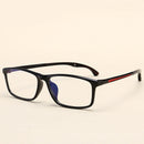 TR90 Retro Eyeglass Frame Adjustable Temple Length Black Glasses Frame