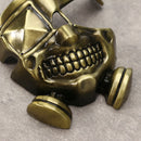 Cool Tokyo Ghoul Metal Mask Keychain Japanese Anime Pendant Key Ring Halloween