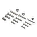 Suleve MXSS6 440Pcs A2 Stainless Steel Round Head Hexagon Screw Nut Kit Set M3 M4 M5