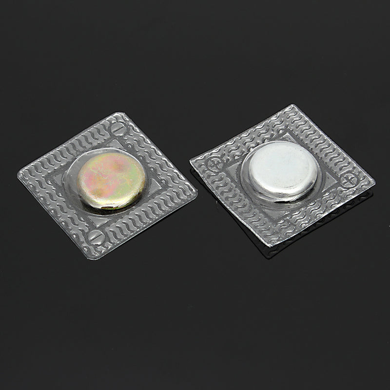 10 Set 15x2mm PVC Invisible Hidden Sew in Magnetic Snaps DIY Neodymium Magnet Purse Closure