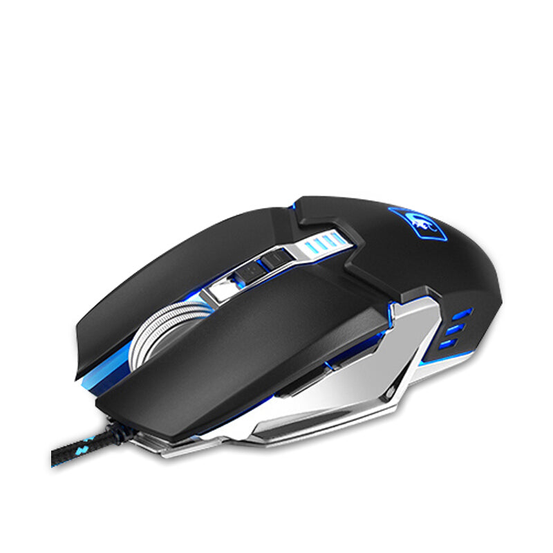 Newmen M312 2400DPI USB Wired Metal Scroll Wheel Backlit Optical Gaming Mouse