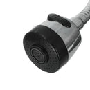 Chrome Basin Sink Mixer Tap Dual Handle Hot Cold Water Faucet Adjustable Swivel Spout Kitchen