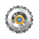 Drillpro 2pcs 4 Inch Grinder Chain Disc 22 Tooth Wood Carving Disc For 100/115 Angle Grinder