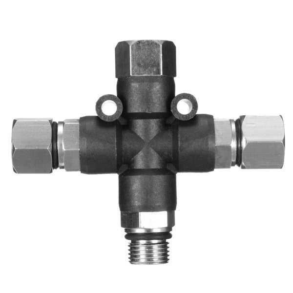 3 Way 1/8 Inch Airbrush Air Hose Manifold Adaptor Splitter Tattoo Spray Connector