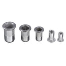 Suleve MXRN5 180Pcs M3/M4/M5/M6/M8/M10 Stainless Steel Rivet Nut Threaded Countersunk Head Insert Nut Tool Kits