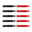 10Pcs P3013 4mm Safety Shrouded Banana Plug Solder In line DIY Assembly Test Leads Connectors
