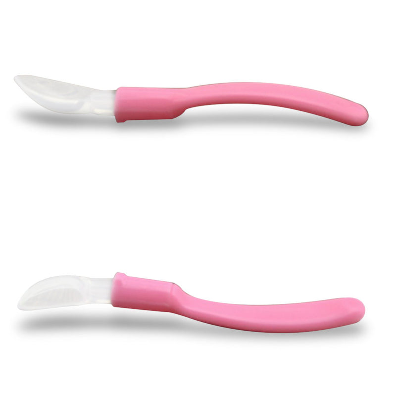 2PCS / Set Baby Silicone Soft Head Feeding Spoon With Storage Box Baby Special Spoon Safe and Non-toxic With Box