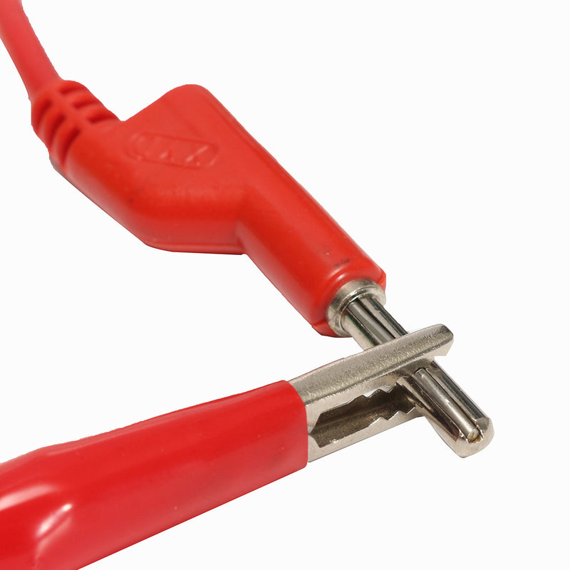 DANIU 5Pcs 5 Colors Silicone Banana to Banana Plugs Test Probe Leads Cable