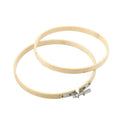 Practical 13-26cm Cross Stitch Machine Bamboo Frame Embroidery Hoop Ring Round Hand DIY Needlecraft