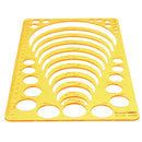 Circle Radius Semicircle Drawing Template KT Soft Plastic Ruler Jewelry Building Design Drawing Board