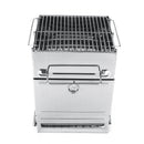 Outdoor Beach Portable Charcoal Trolley Rectangular BBQ Grill Portable Steel